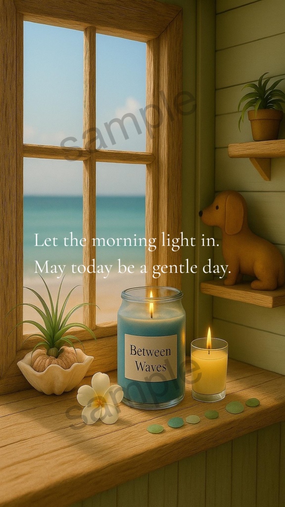 Let the morning light in. 朝の光に包まれて。―癒しのスマホ壁紙(2枚セット)