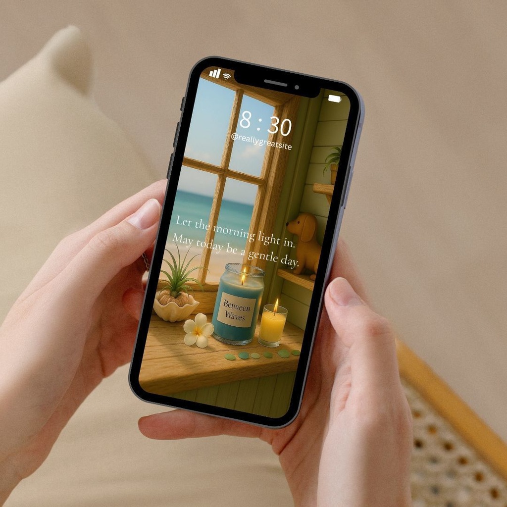 Let the morning light in. 朝の光に包まれて。―癒しのスマホ壁紙(2枚セット)