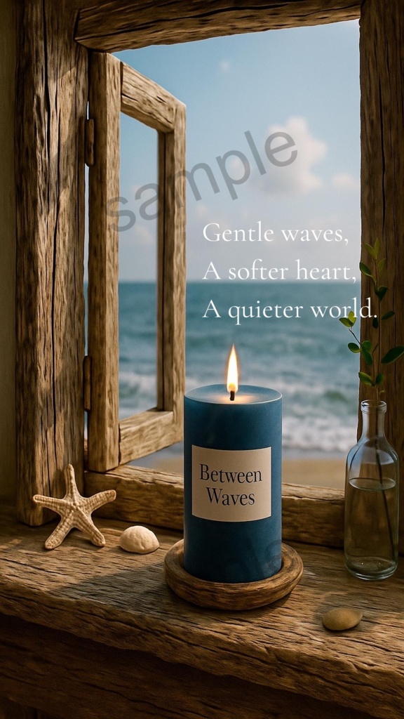 Gentle waves. ― 癒しのスマホ壁紙(2枚セット)