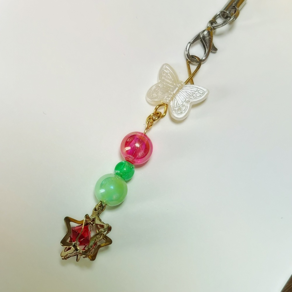 星と蝶々キーホルダー
