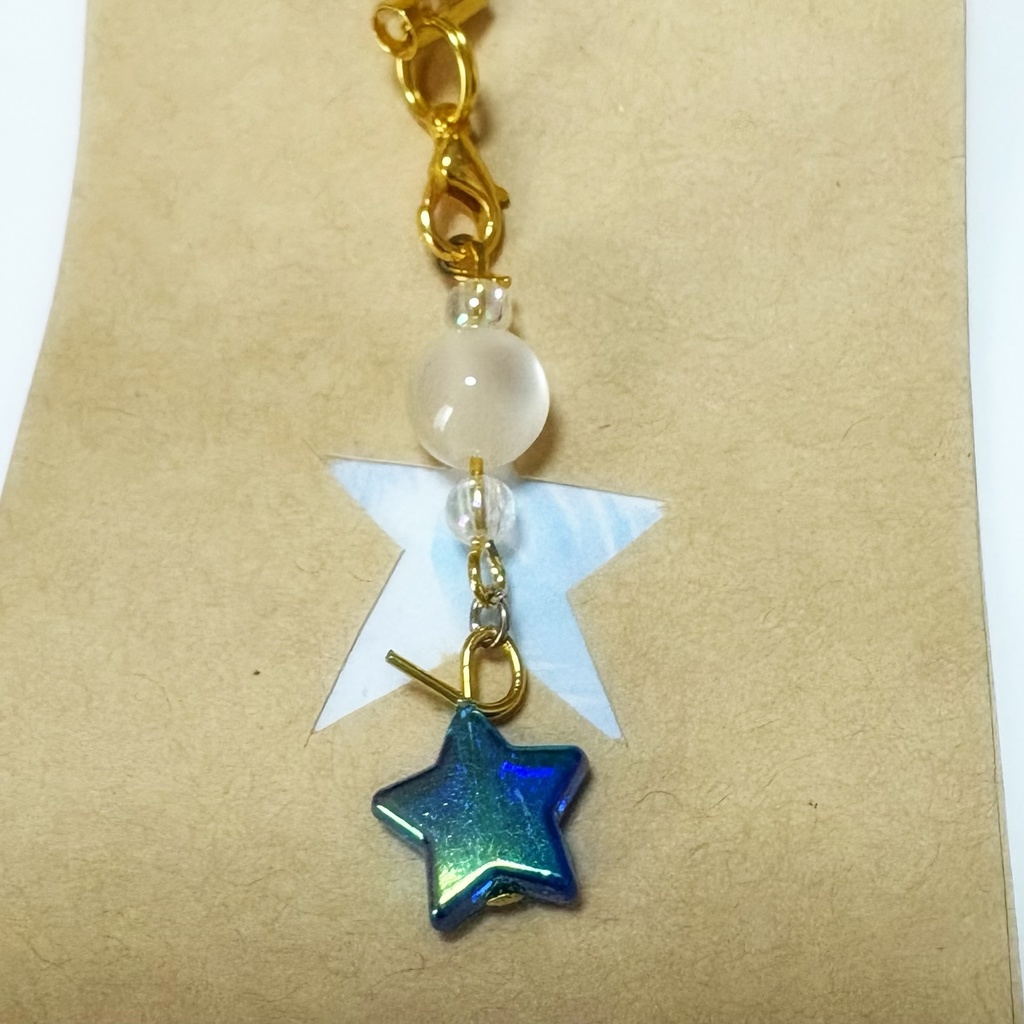 星屑キーホルダー(青)