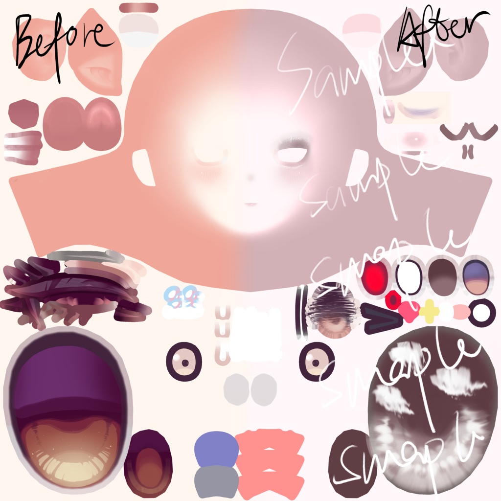 【ミルティナ用】Milltina eye&body&makeup texture
