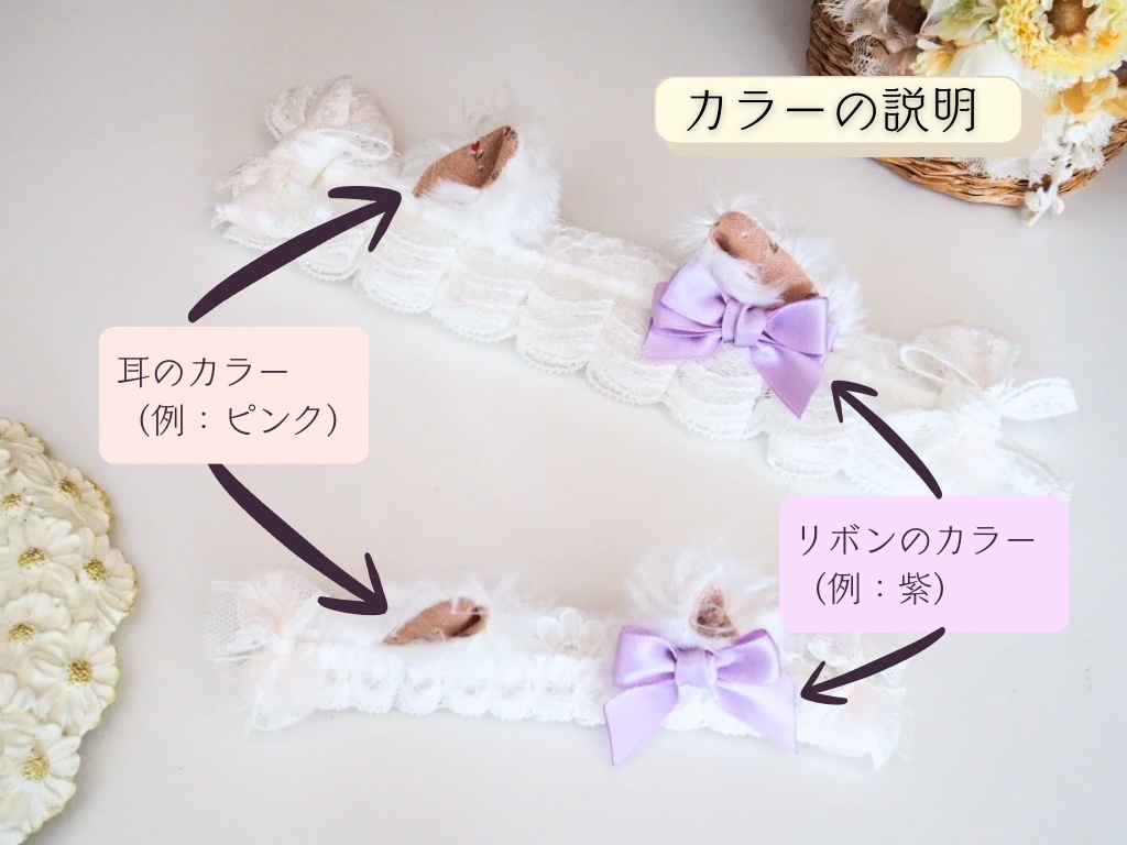 猫耳ヘッドドレス (10cm、20cmサイズ共通ページ)