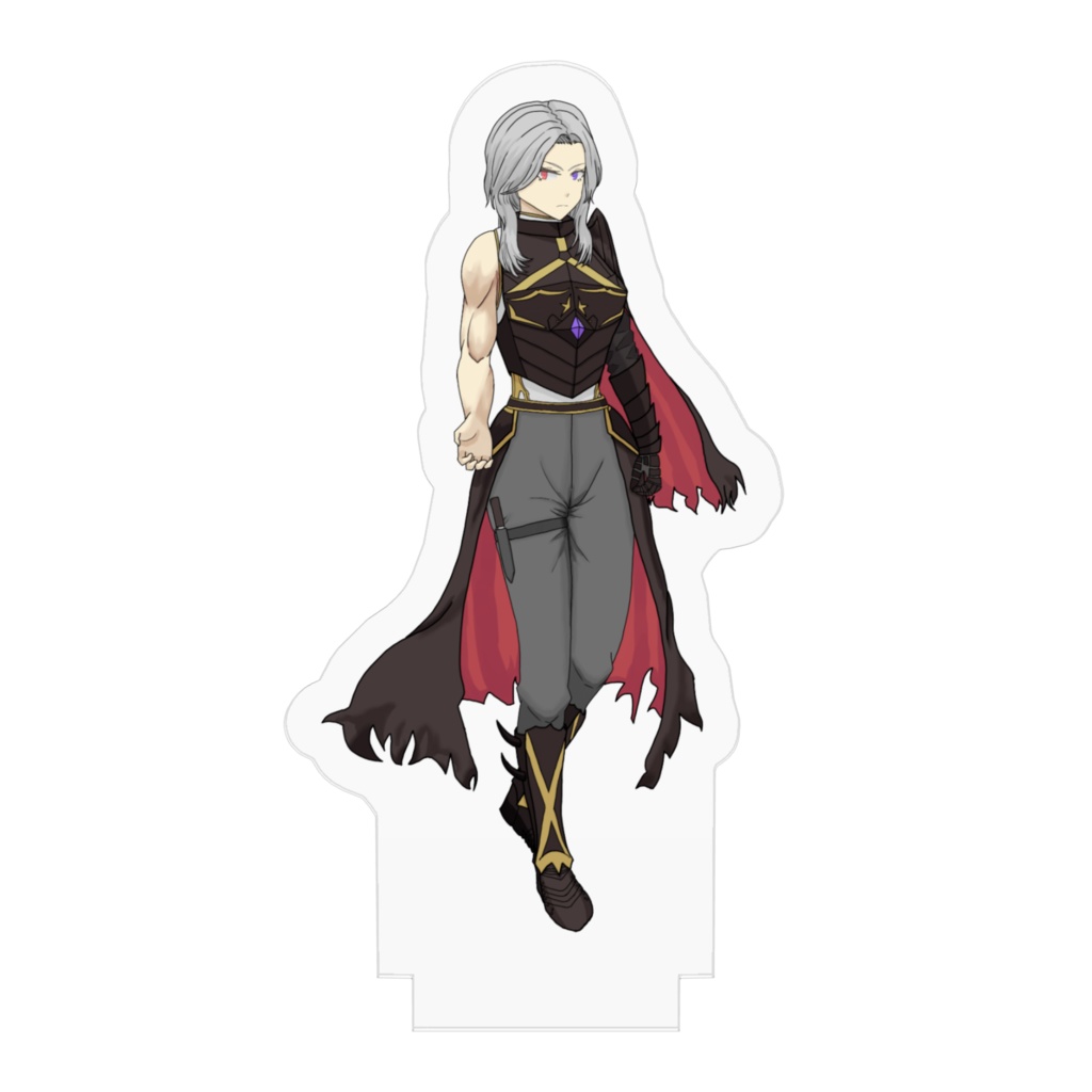 女黒騎士リンアクリルフィギュア