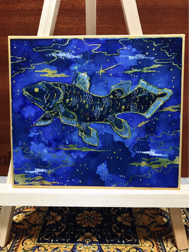 シーラカンスの色紙