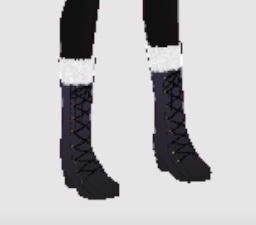 クリスマスメイド衣装(半袖フリル)サンタブーツセット シリーズ1