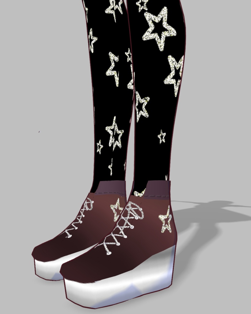 魅惑のバレンタインチョコシリーズ1(シルバー)メイド服星柄タイツシューズ付き