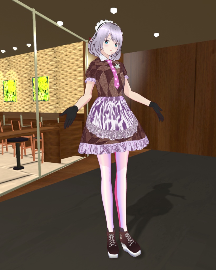 魅惑のバレンタインチョコシリーズ2(ピンク)ピンクニーハイソックスチョコシューズ付き