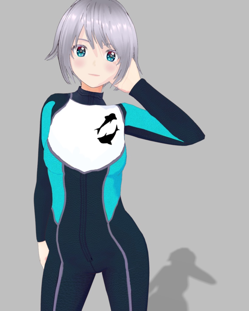 ウェッドスーツ イルカダイビングスーツ 4色セット水色.緑.ピンク.黄緑