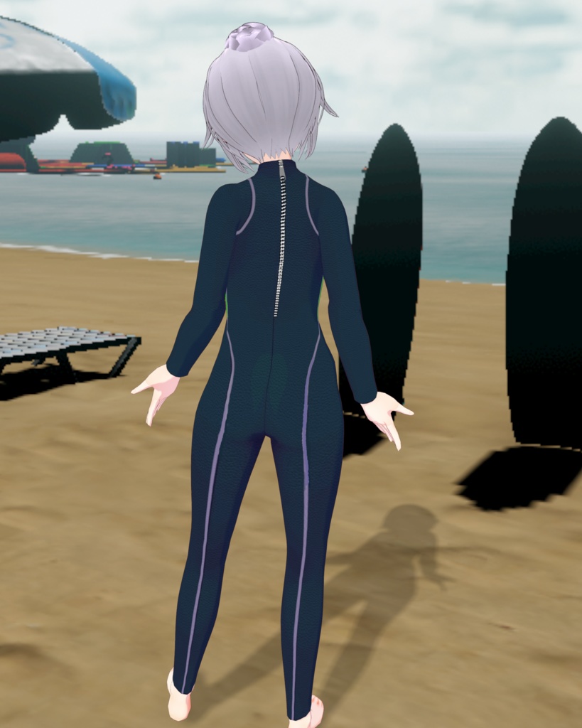 ウェッドスーツ イルカダイビングスーツ 4色セット水色.緑.ピンク.黄緑