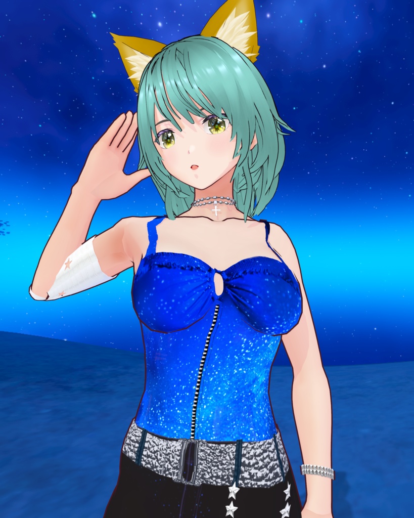 星空を纏うシリーズ2 星空キャミアンドボトムス