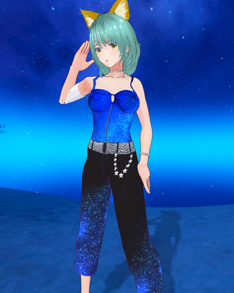 星空を纏うシリーズ2 星空キャミアンドボトムス