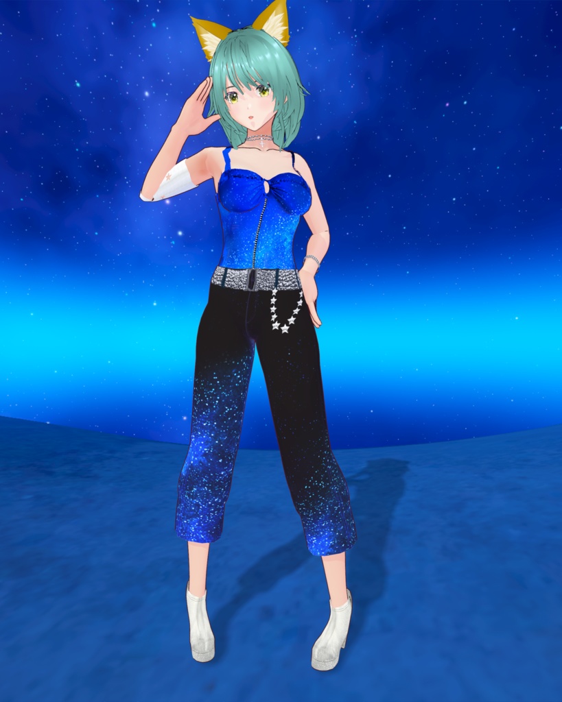 星空を纏うシリーズ2 星空キャミアンドボトムス