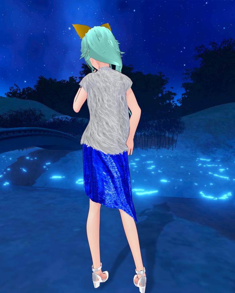 星空を纏う3 星空エレガントアシンメトリードレス