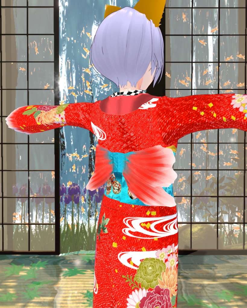 色の舞小紋 金魚姫