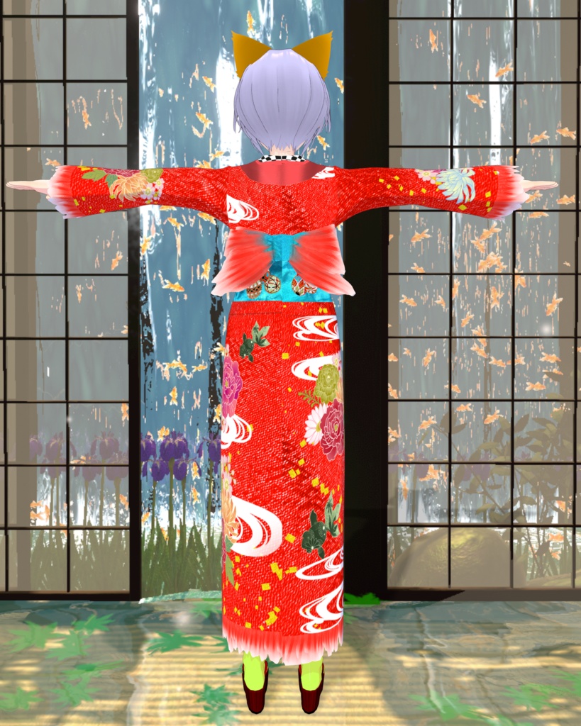 色の舞小紋 金魚姫