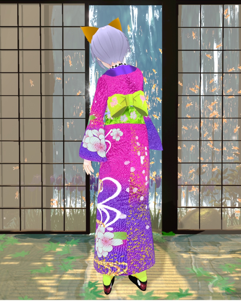 色の舞 小紋 花乱舞