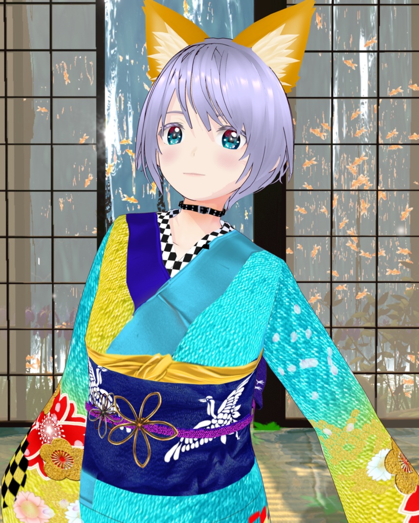 色の舞 小紋 花鳥風月