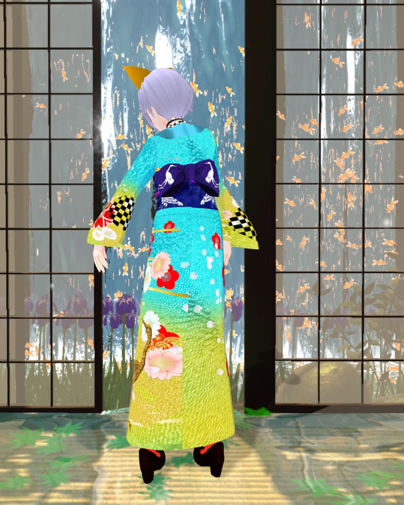 色の舞 小紋 花鳥風月