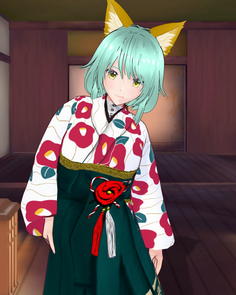 袴シリーズ草履セット 椿