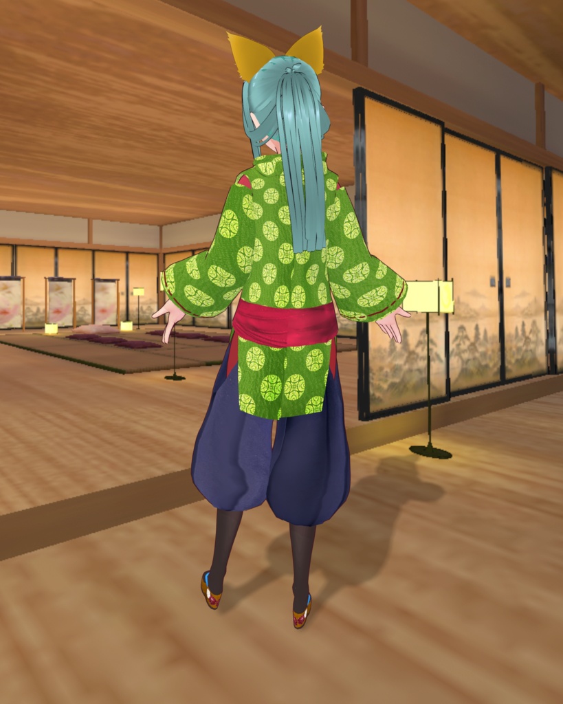 児童水干(じどうすいかん)緑