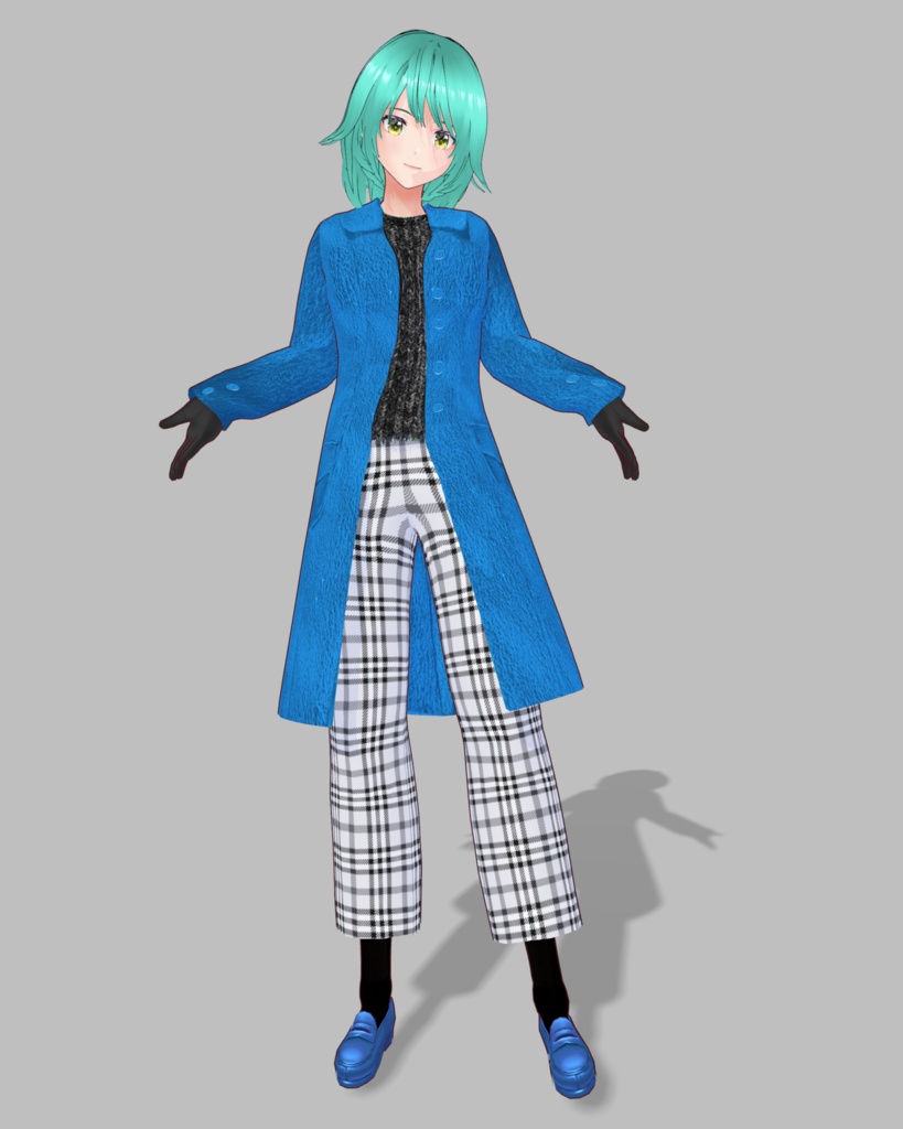 カラーコート&メタリックローファー3色セット(ピンクイエローブルー)