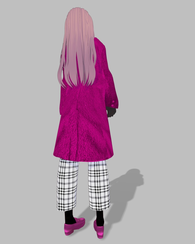 カラーコート&メタリックローファー3色セット(ピンクイエローブルー)