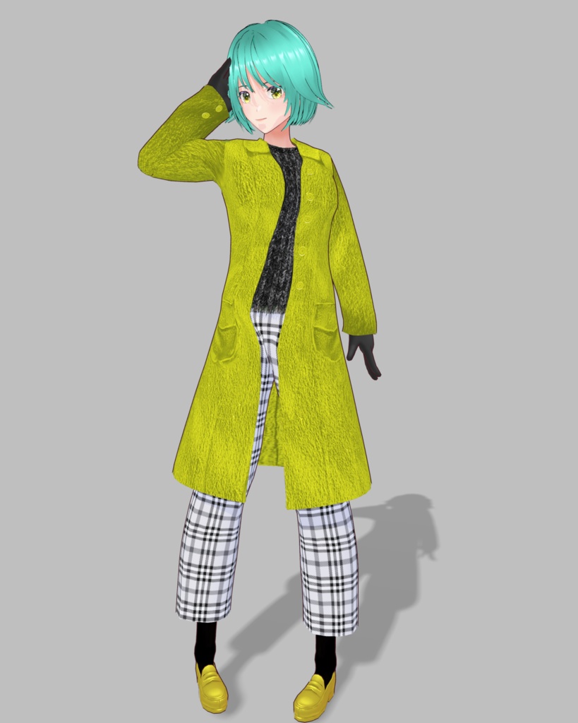 カラーコート&メタリックローファー3色セット(ピンクイエローブルー)