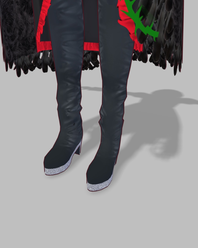 ローズウィッチドレス(手袋、イヤリング、ブーツセット)