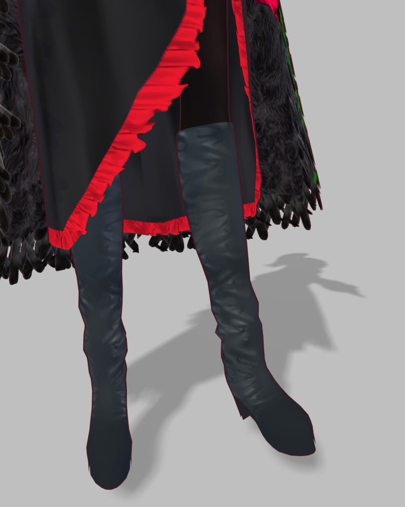 ローズウィッチドレス(手袋、イヤリング、ブーツセット)