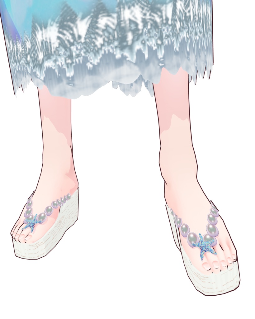 人魚の夢(着物、草履のセット)