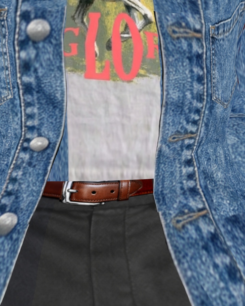 デコれるtシャツデニムコーデ【vroid】