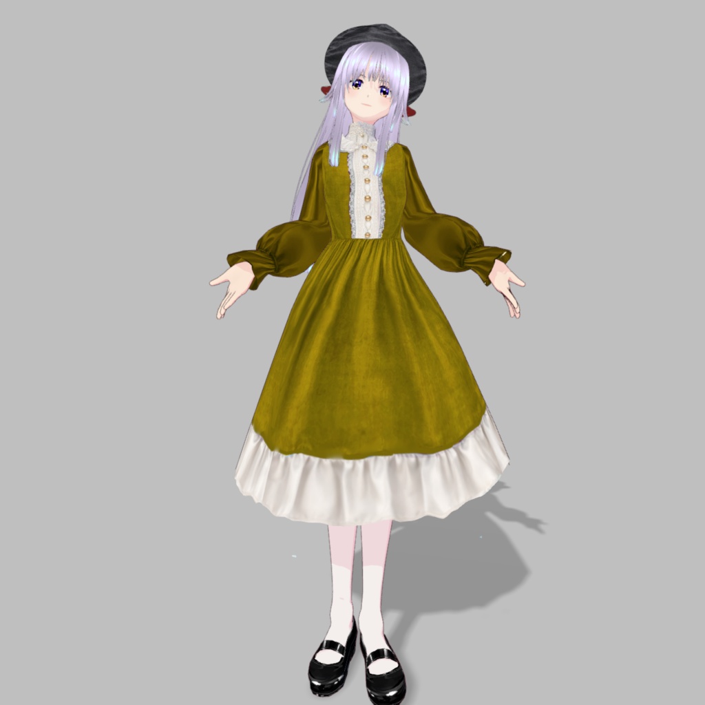 令嬢のワンピース6色【vroid】