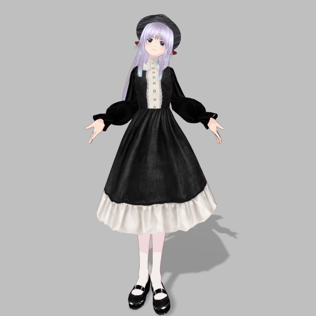 令嬢のワンピース6色【vroid】