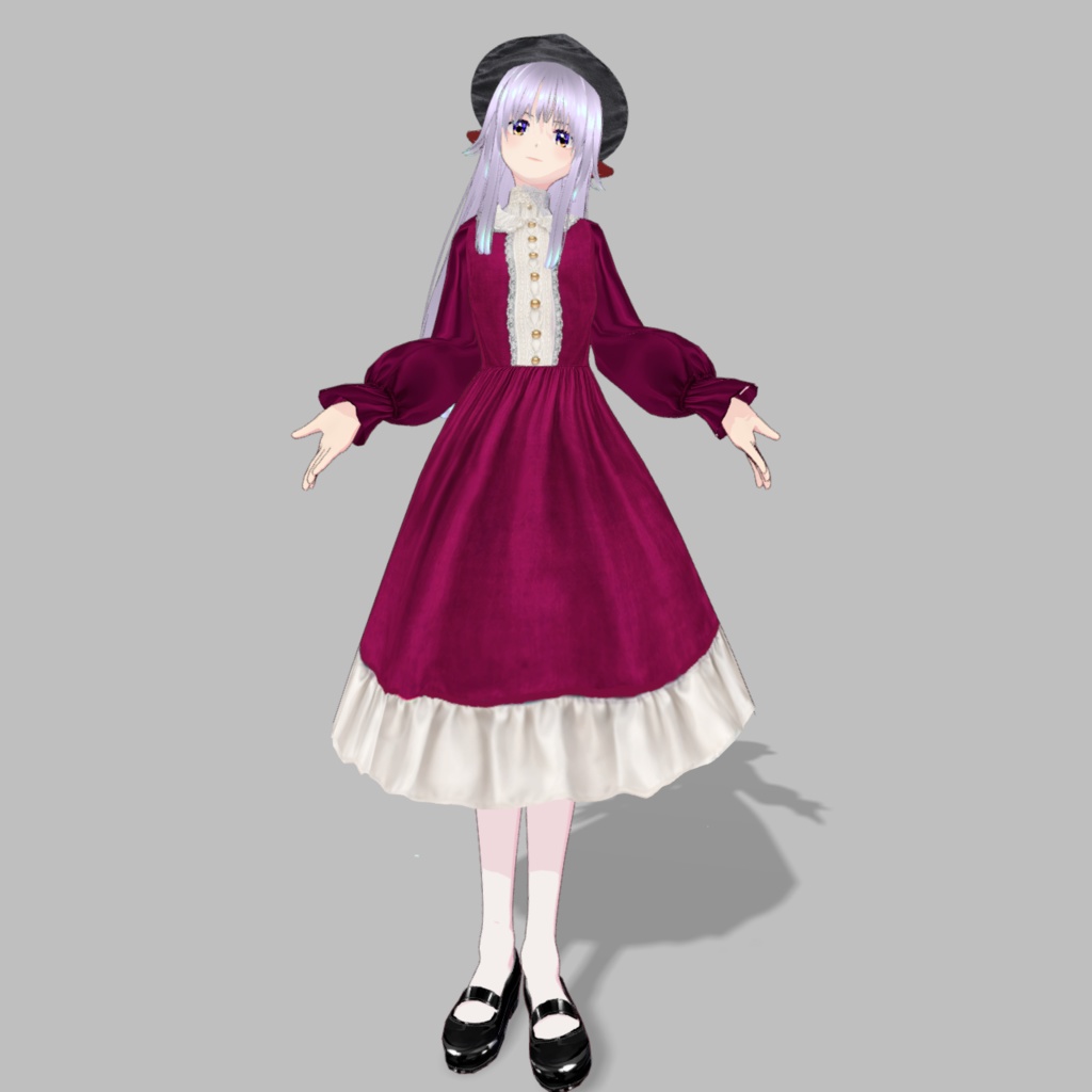 令嬢のワンピース6色【vroid】