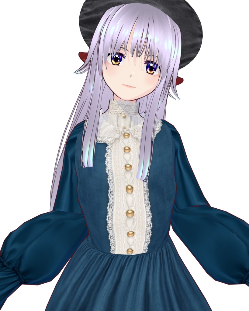 令嬢のワンピース6色【vroid】