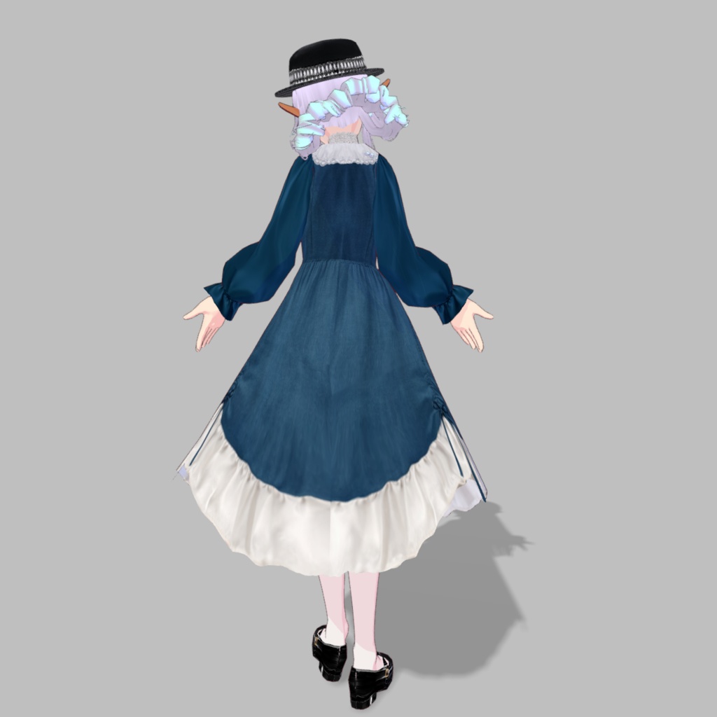令嬢のワンピース6色【vroid】