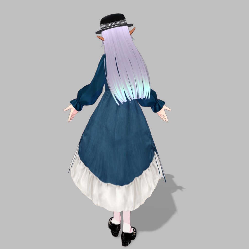 令嬢のワンピース6色【vroid】