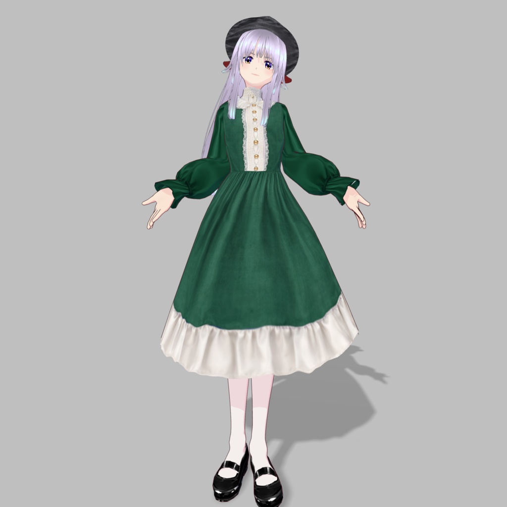 令嬢のワンピース6色【vroid】