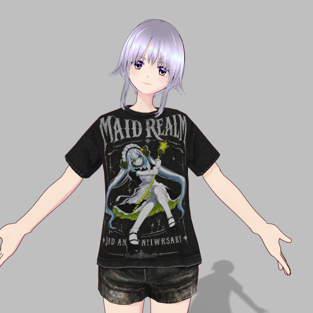 メイドリアル夢3周年記念Tシャツ【vroid】