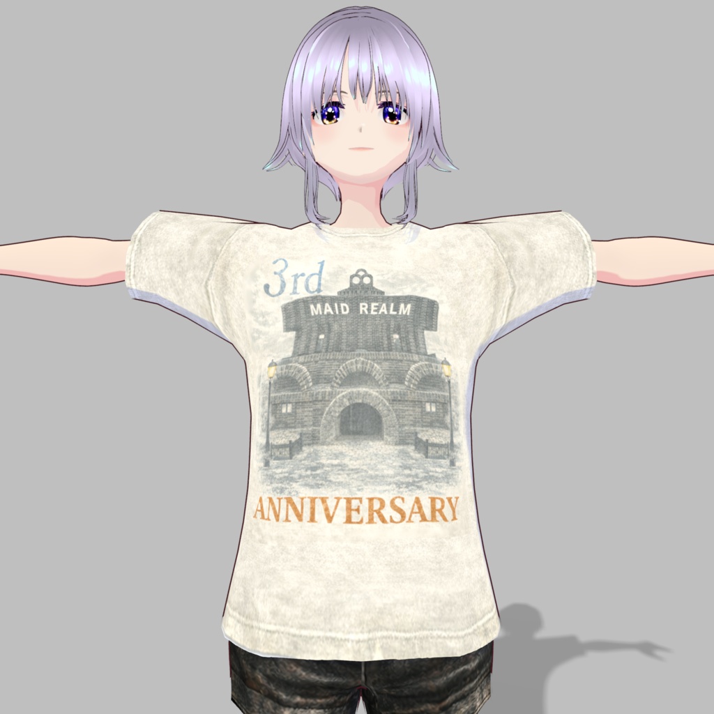 メイドリアル夢3周年記念Tシャツ【vroid】