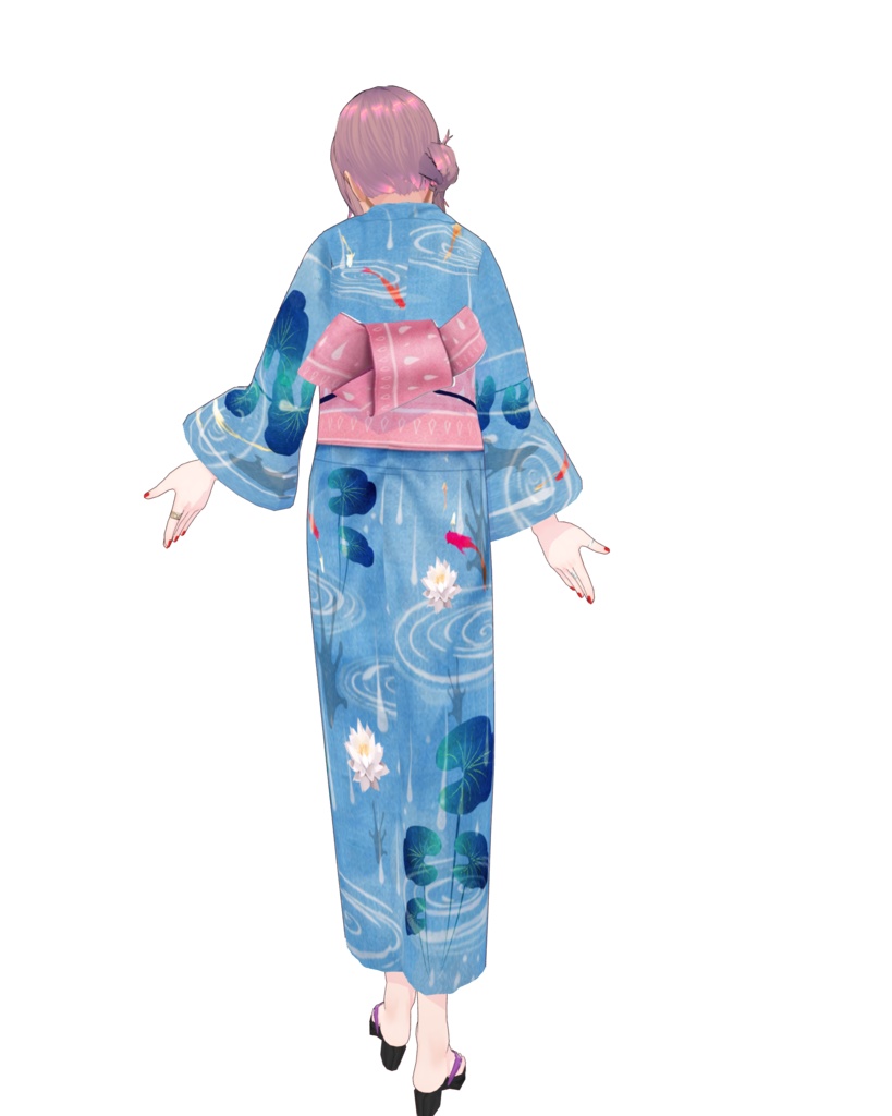 池の世界【浴衣vroid】
