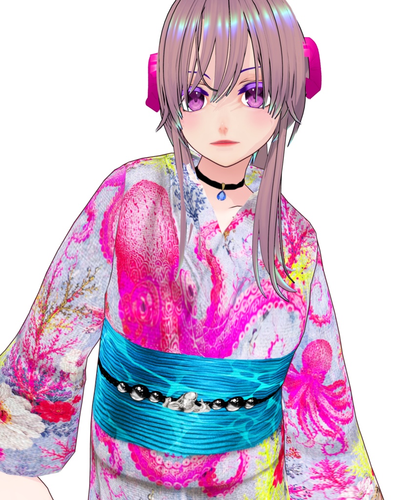 オクトパスドリーム【vroid浴衣】3色