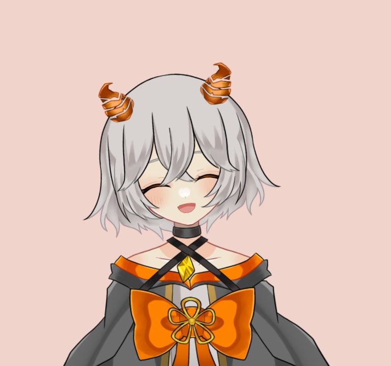 【限定1点】値下げ中!鬼の女の子 LIVE2Dモデル【パーツ分け済み・PSDデータ譲渡