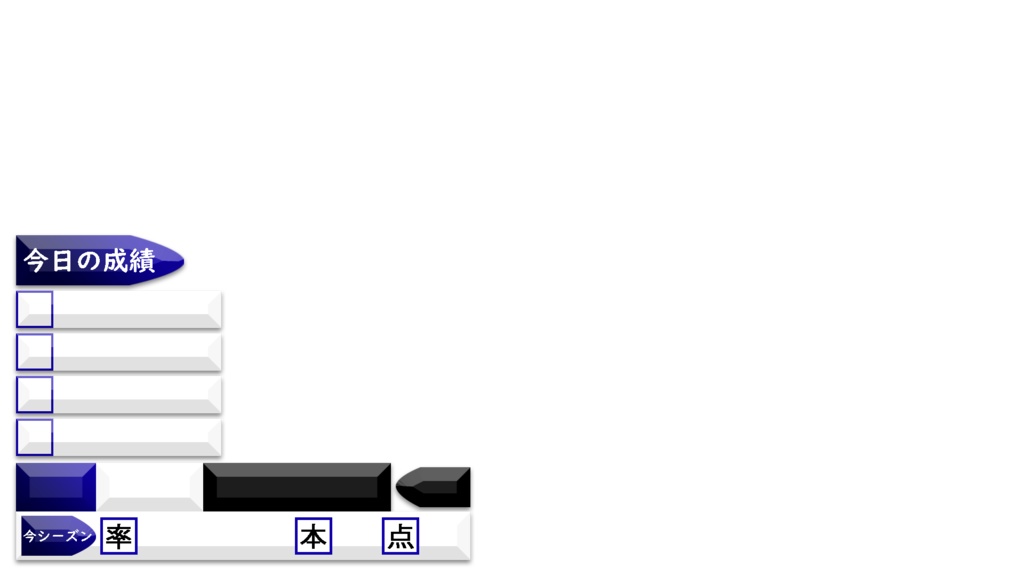 選手名・成績テロップ①(PNG画像)