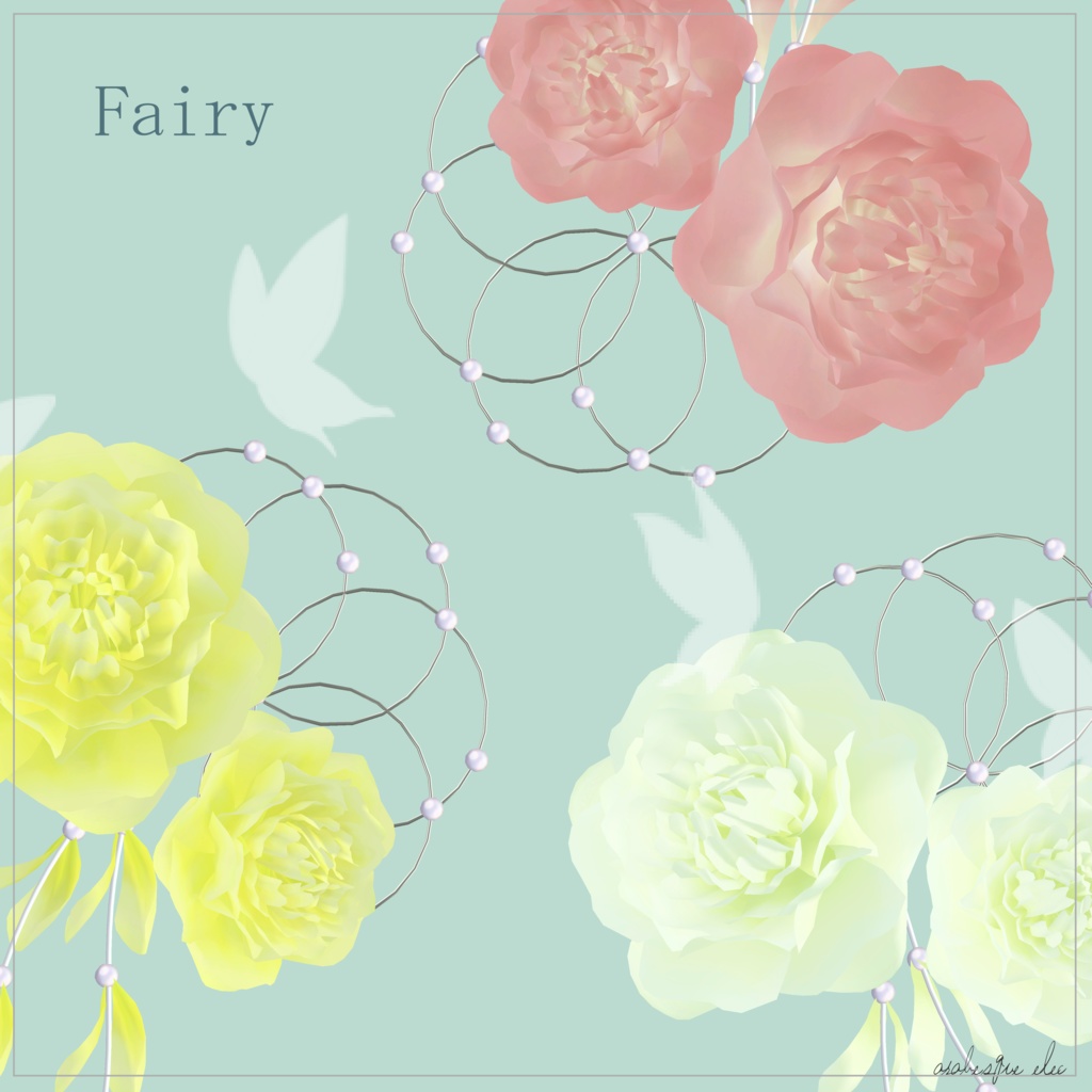 peony & pearl (21 colors) - 3D accessories