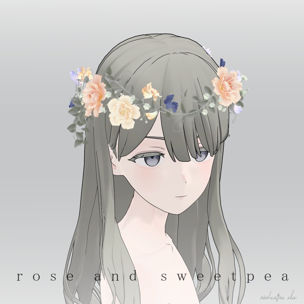 rose & sweetpea - 3D