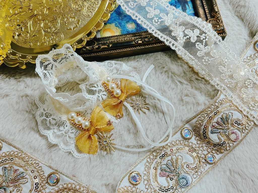 フリルヘッドドレス