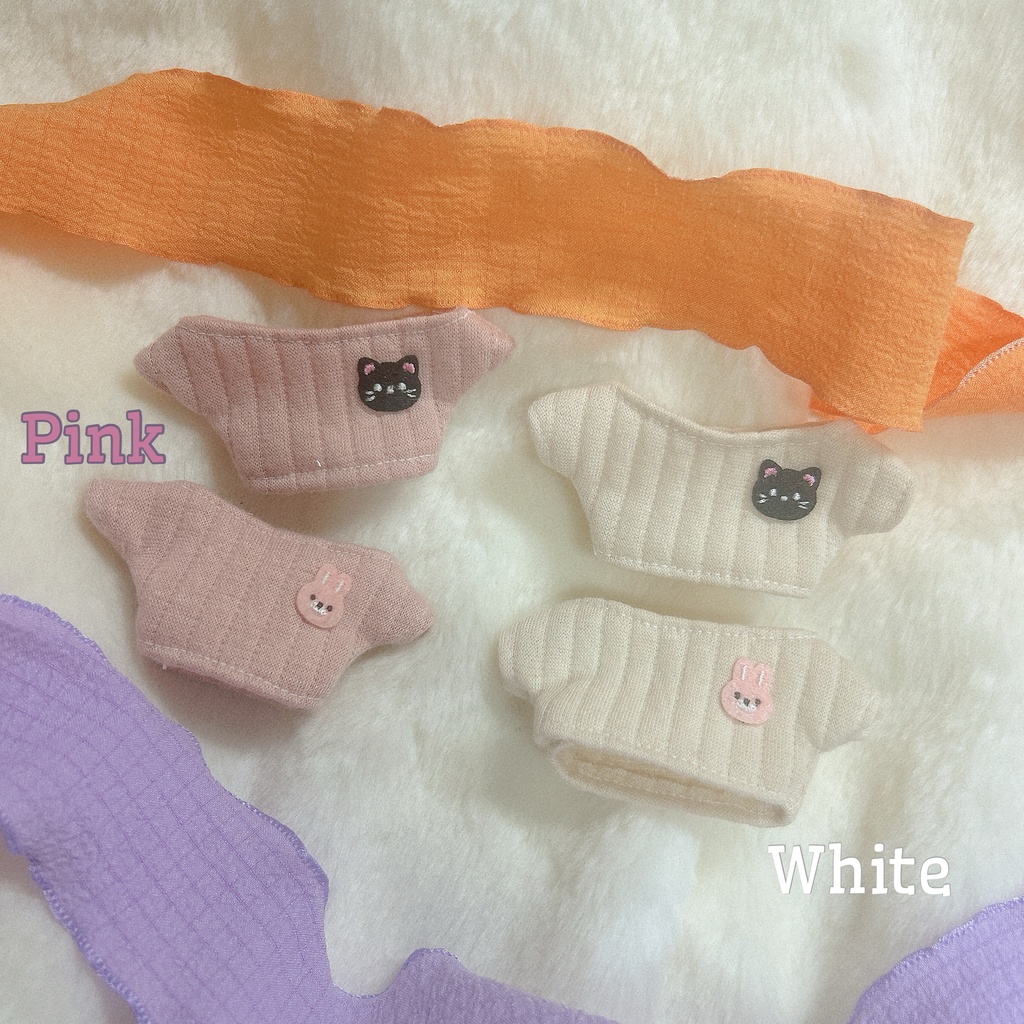 ねこうさ🧡💜シャツセット