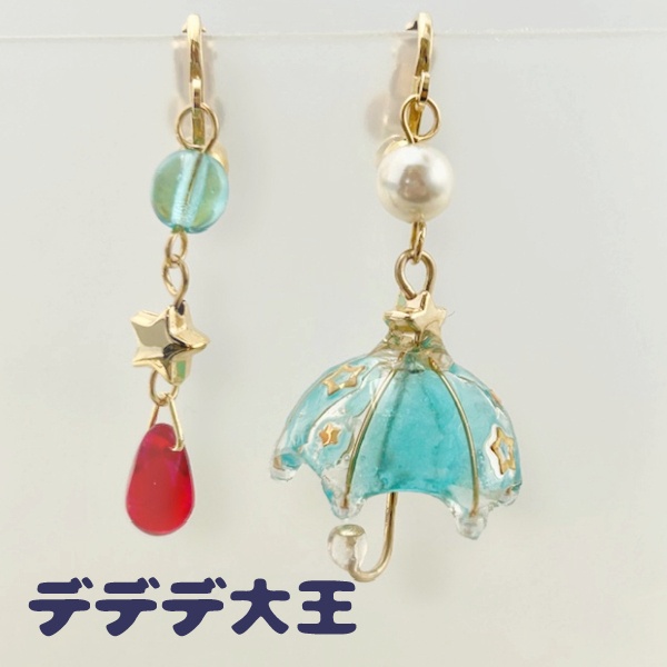 カービィイメージパラソルイヤリング
